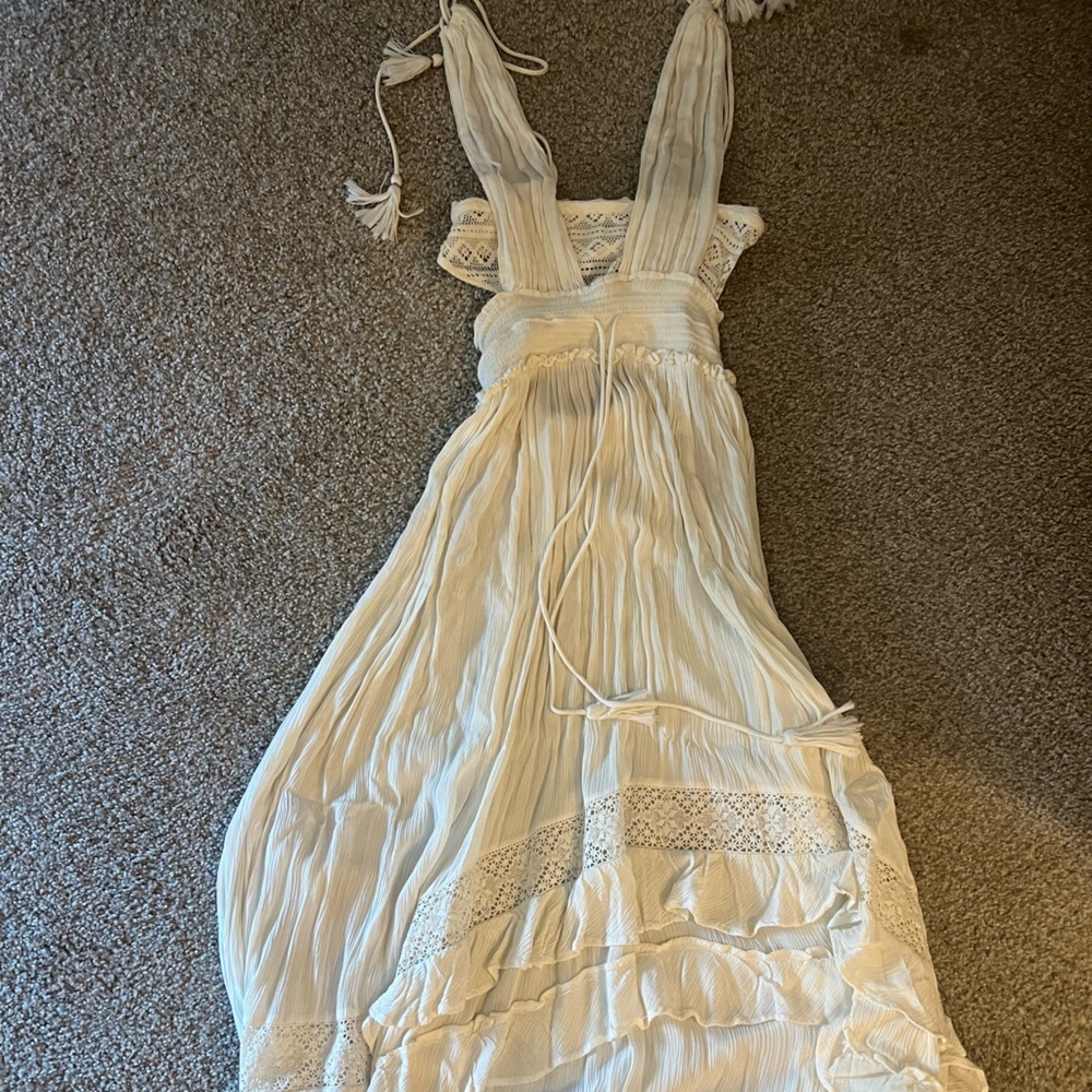 Free People Cream Maxi Dress